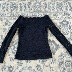 Karen Kane stretch lace off the shoulder top